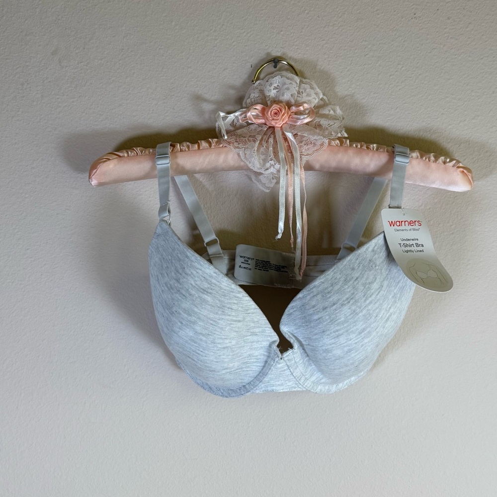 Warner's Lightly Lined T-Shirt Bra in Heather Gray